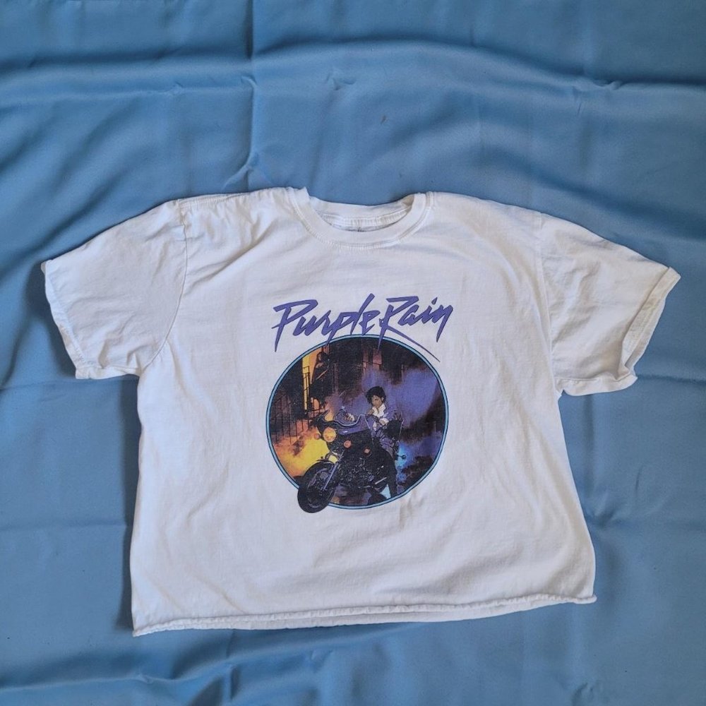 Preloved Prince Purple Rain cropped top - Picture 2 of 3